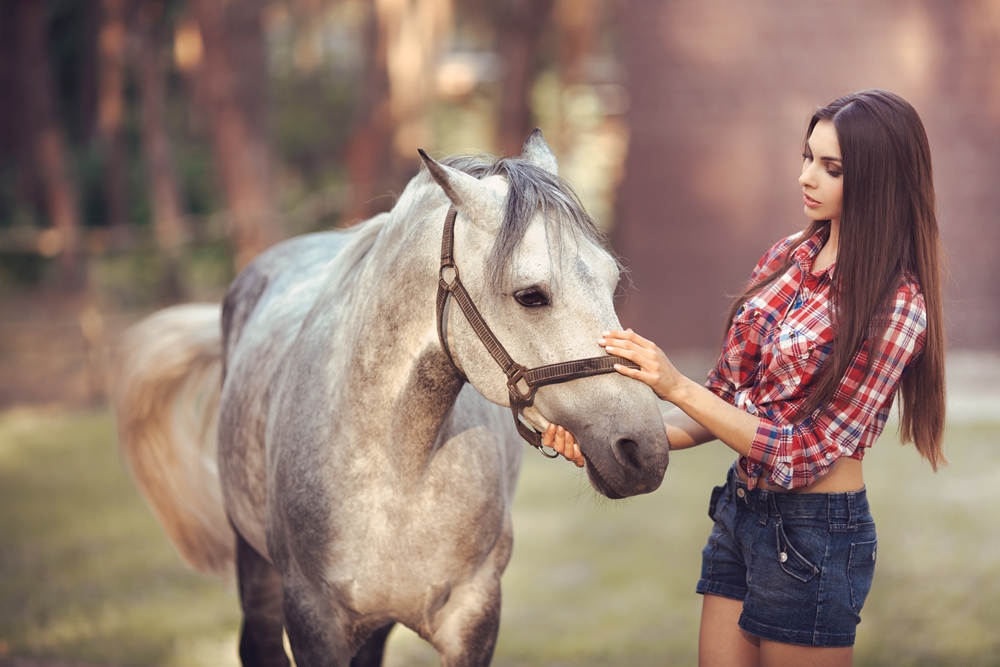 Sexy Woman with Horse