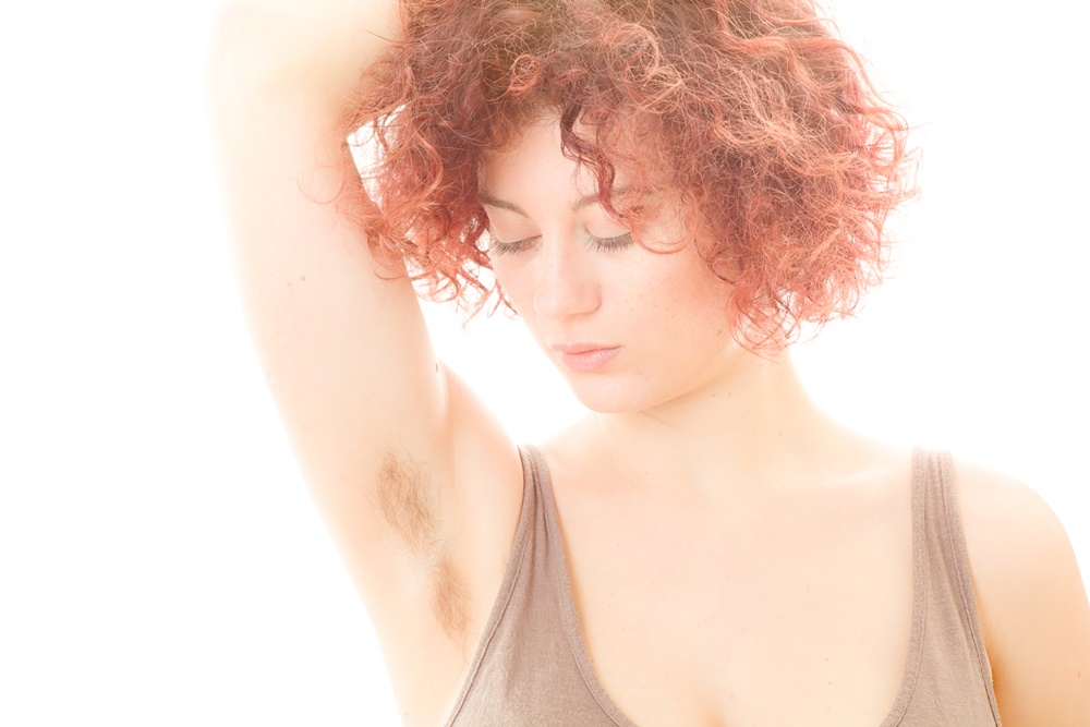 Redhead with Hairy Armpit