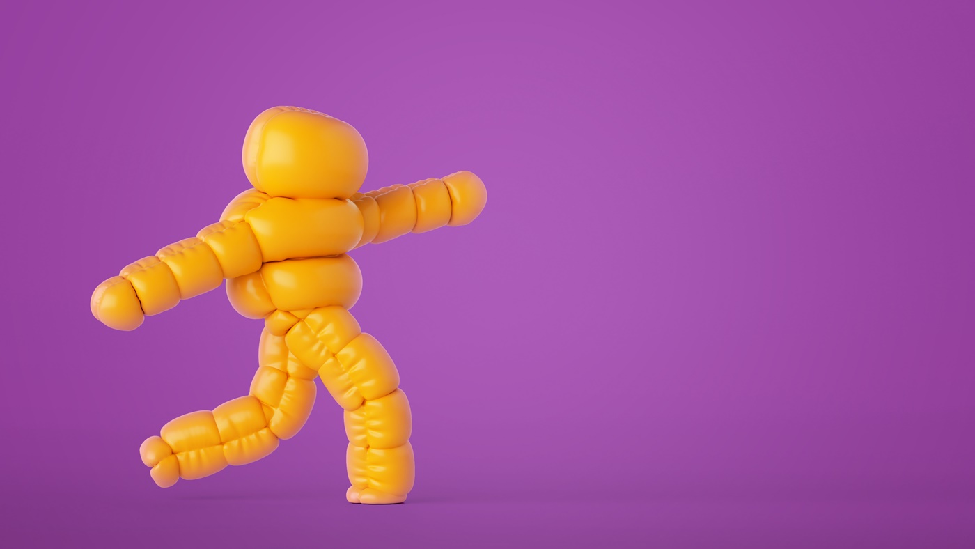 Yellow Inflatable Suit Costume